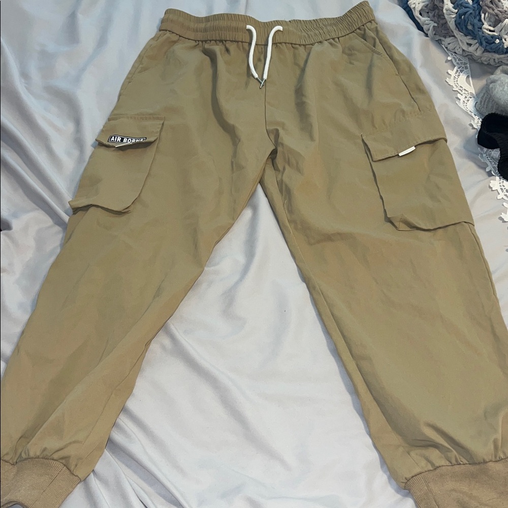 Men's Tan Cargo Pants